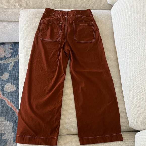Maeve Rust Cropped Pants - Picture 2 of 4